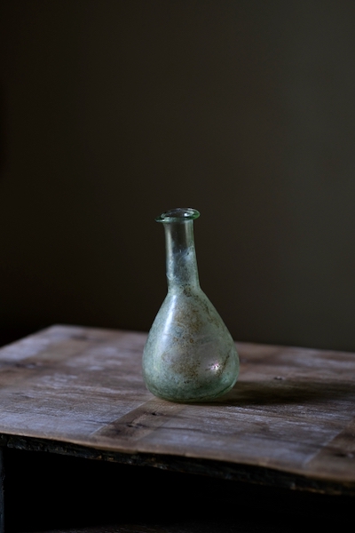 贈り物 【値下げ】古代ローマングラス コアガラス 長形瓶 出土品 